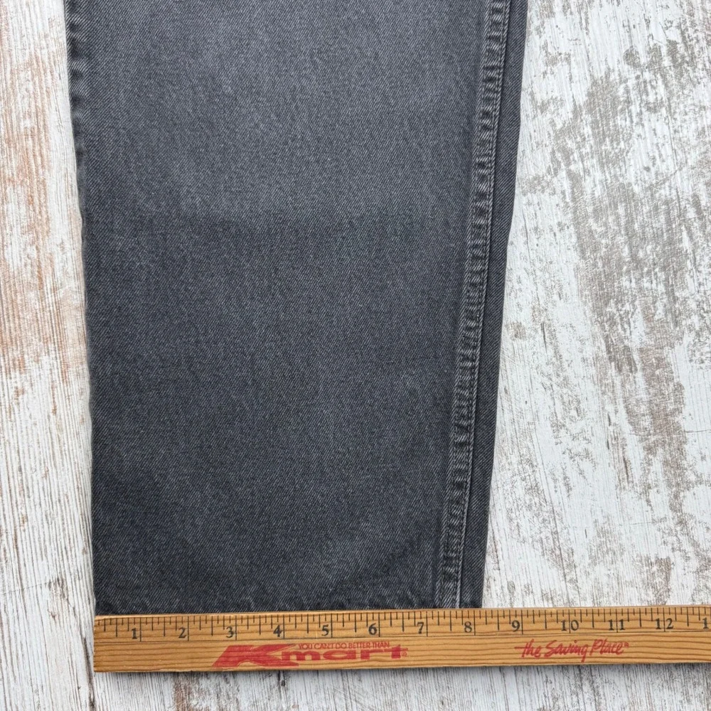 Vintage Levis 550 Relaxed Fit Black Jeans Mens 40x32 Made in USA 90s Denim